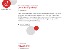 Tablet Screenshot of defunkt.nu